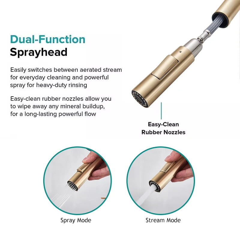 Pull Out Touch Sensor Kitchen Faucet 360 Rotation Smart Kitchen Faucet Sensor Tap Faucet Single Handle Mixer Tap