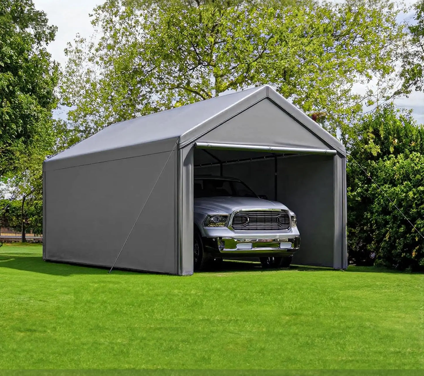 Carport 10x20 Ft Heavy Duty Steel Canopy, Storage Shed, Portable Garage, Party Tent, Portable Garage