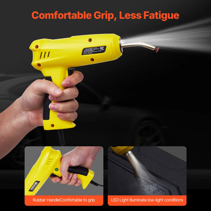 Plastic Welding Kit 220W Plastic Welder Gun w/ 800/1200 PCS Hot Staples Professional Hot Staple Welding Gun for Repair