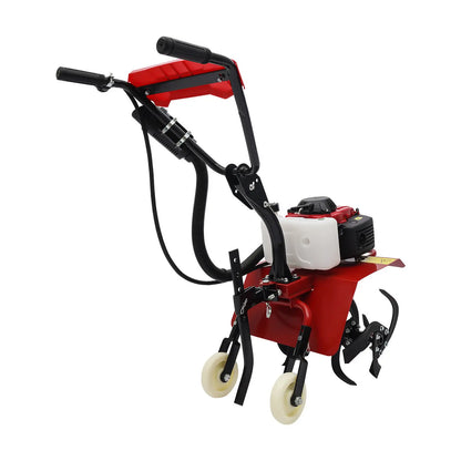 63cc 4-Stroke Gas Power Mini Tiller Cultivator Clearance Walk Behind