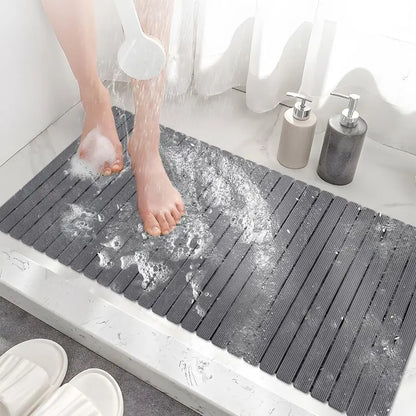 Bathtub Mat Non Slip, Shower Mat for Inside Shower, Suction Cups Design and Drain Holes, 37.5 X 15.7 Inch, Bathroom Essentials S