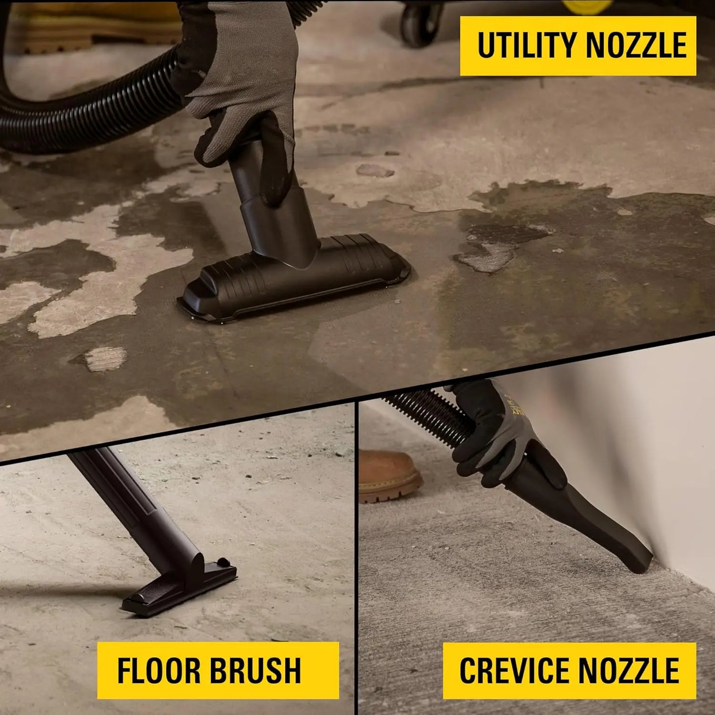 10 Gallon Wet Dry Vacuum, 6 Peak HP Motor with Powerful Suction, Multi-Function Shop Vac for Garage & Workshop