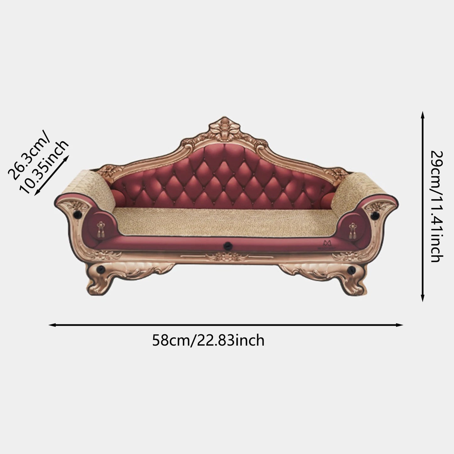 Luxury Cardboard Cat Scratcher Sofa Bed Durable Couch Shaped Cat Scratching Board for Indoor Pet Cats Kitten