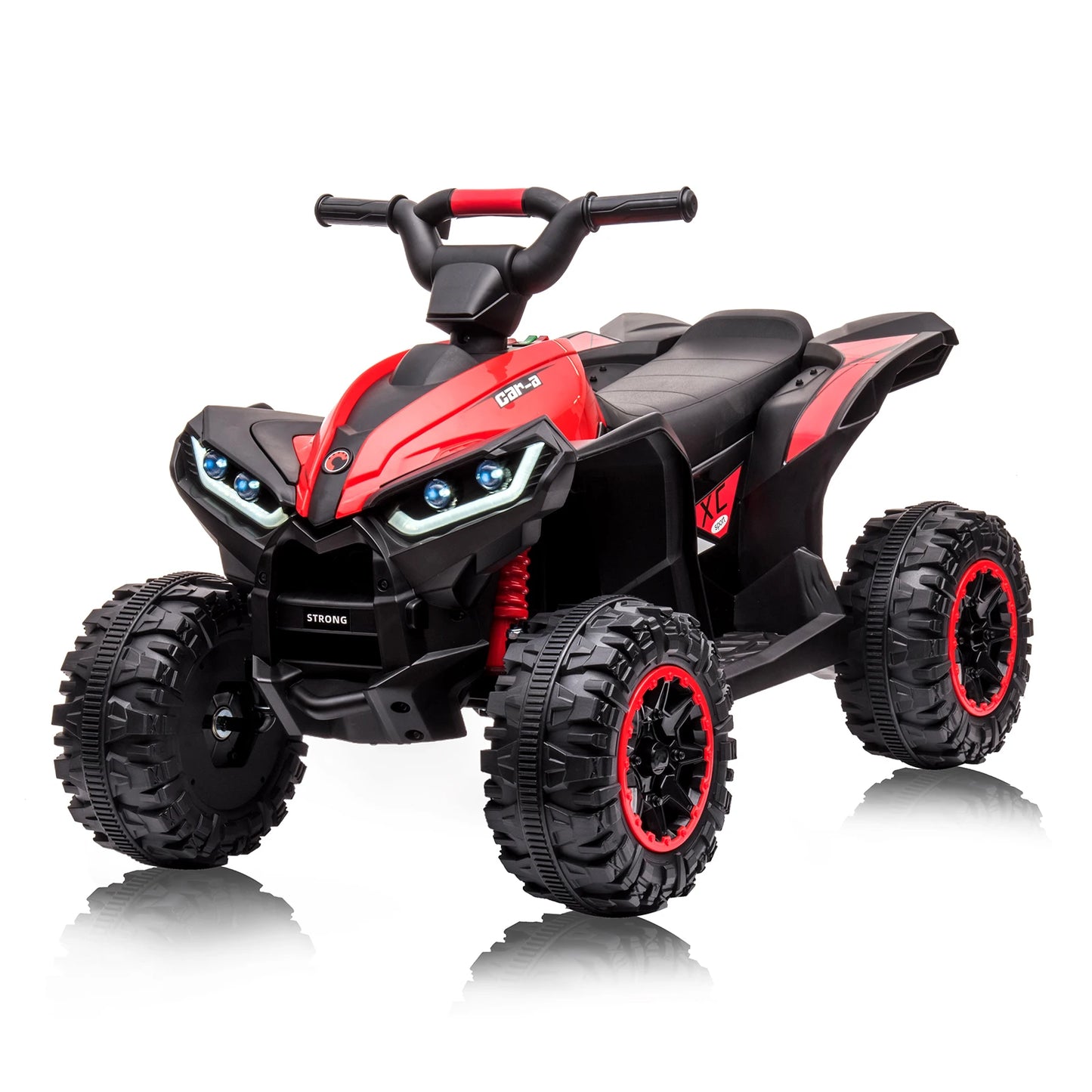 12V electric ATV for kids 35W dual motor 4x4 off-road terrain vehicle with 2 control modes,music,horn,high and low speeds,Lights