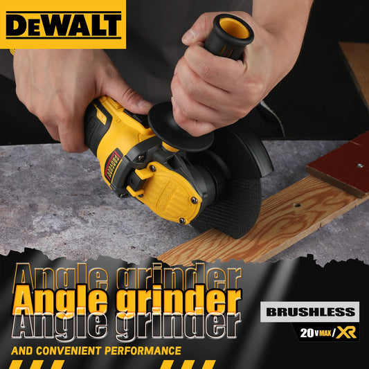DEWALT DCG409 20V Brushless 125mm Flat - Head Angle Grinder - Unrivaled Freedom in Tool Form for All Cutting & Grinding Tasks