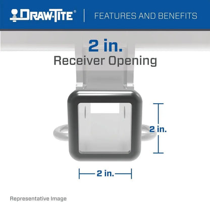 Class 4 Trailer Hitch, 2 Inch Square Receiver for 2022-2026 Jeep Grand Cherokee & L Models