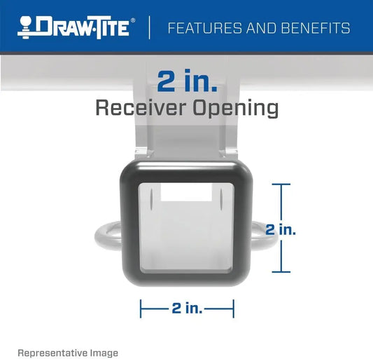 Class 4 Trailer Hitch, 2 Inch Square Receiver for 2022-2026 Jeep Grand Cherokee & L Models