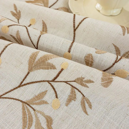 Rustic Waterproof Linen Tablecloth, Heavyweight Tablecloth for Rectangle Tables, Burlap Table Cover