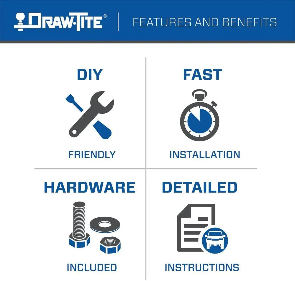 Class 4 Trailer Hitch, 2 Inch Square Receiver for 2022-2026 Jeep Grand Cherokee & L Models