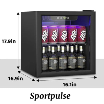 Compact 60 Can/1.3 Cu.Ft Mini Fridge For Soda Beer Or Wine Portable Small Beverage Refrigerator With Digital DisplayRemovable S