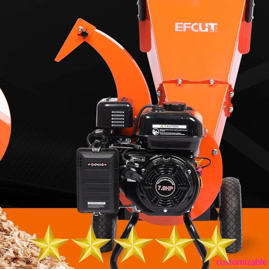 2025-C30 LITE Wood Chipper Shredder Mulcher Heavy Duty 7 HP 212cc Gas Powered 3 Inch Max