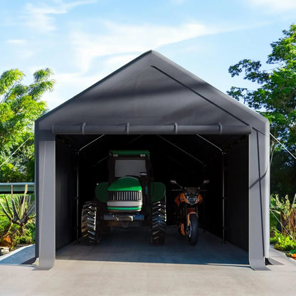 Carport 10x20 Ft Heavy Duty Steel Canopy, Storage Shed, Portable Garage, Party Tent, Portable Garage