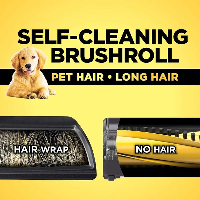 Navigator Lift-Away Speed Self Cleaning Brushroll Lightweight Upright Vacuum with HEPA Filter, Red Peony