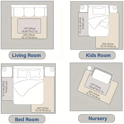 Thick Memory Foam Mat With Non-slip Bottom