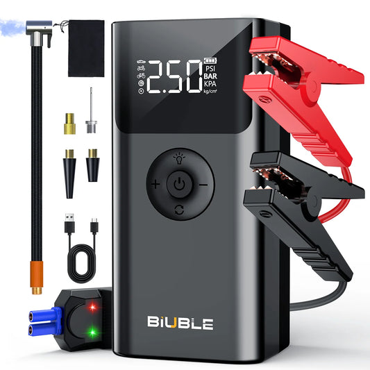 Battery Booster, Jump Starter with USB Charging Port, LED Light