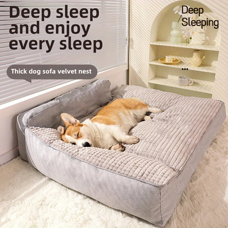New Cat Bed Dog Pet Bed Kennel Non-Slip Winter Warm Small Dog Kennel Sleeping Removed Washed Soft Puppy Cushion Cat Supplies