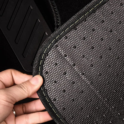 Universal Waterproof Car Floor Mats Set of 4, Anti-Slip Backing & Heel Pad for SUV Vans Sedans Trucks