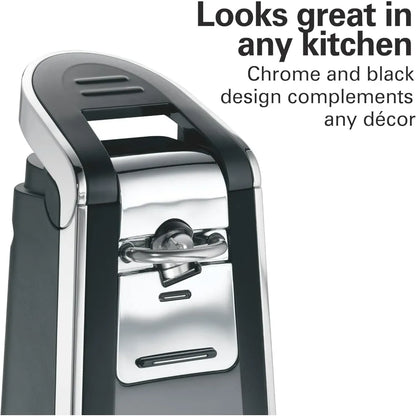 Smooth Touch Electric Automatic Can Opener Easy Push Down Lever Eliminates Sharp Edges Opens All Standard-Size