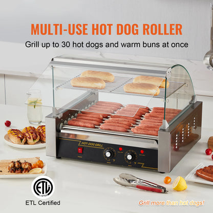 Electric Commercial Or Home Use Hot Dog Roller Barbecue Grill Machine