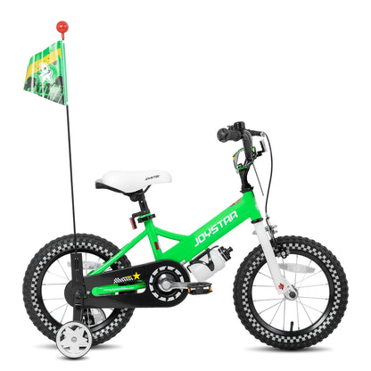 Kids Bike for Ages 2-7 Years 12 14 16 Inch Girls Bikes with Doll Seat & Streamers, Boys Bike with Flag & Plate