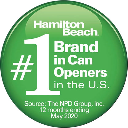 Smooth Touch Electric Automatic Can Opener Easy Push Down Lever Eliminates Sharp Edges Opens All Standard-Size