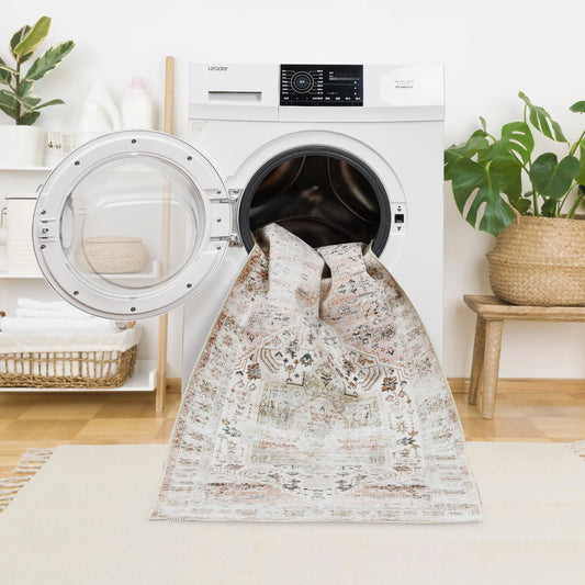 Large Indoor Carpet Non Slip Ultra Soft Area Rug, 9x12 Feet, Washable