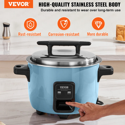 Rice Fast Cooker 40-Cup Rice Cooker 8.45 Qt / 8 Liter capacity and Warmer with Nonstick Inner Pot