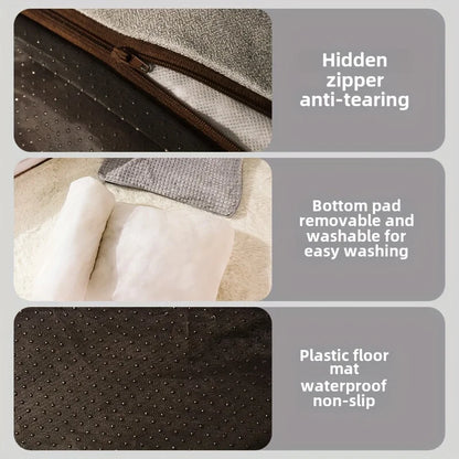 New Cat Bed Dog Pet Bed Kennel Non-Slip Winter Warm Small Dog Kennel Sleeping Removed Washed Soft Puppy Cushion Cat Supplies