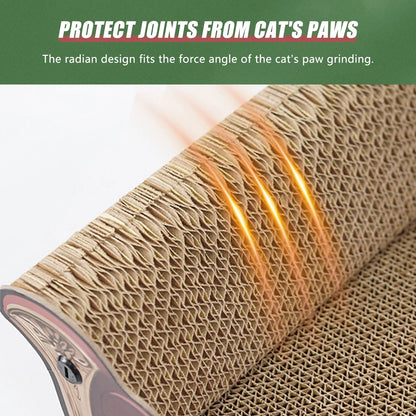 Luxury Cardboard Cat Scratcher Sofa Bed Durable Couch Shaped Cat Scratching Board for Indoor Pet Cats Kitten