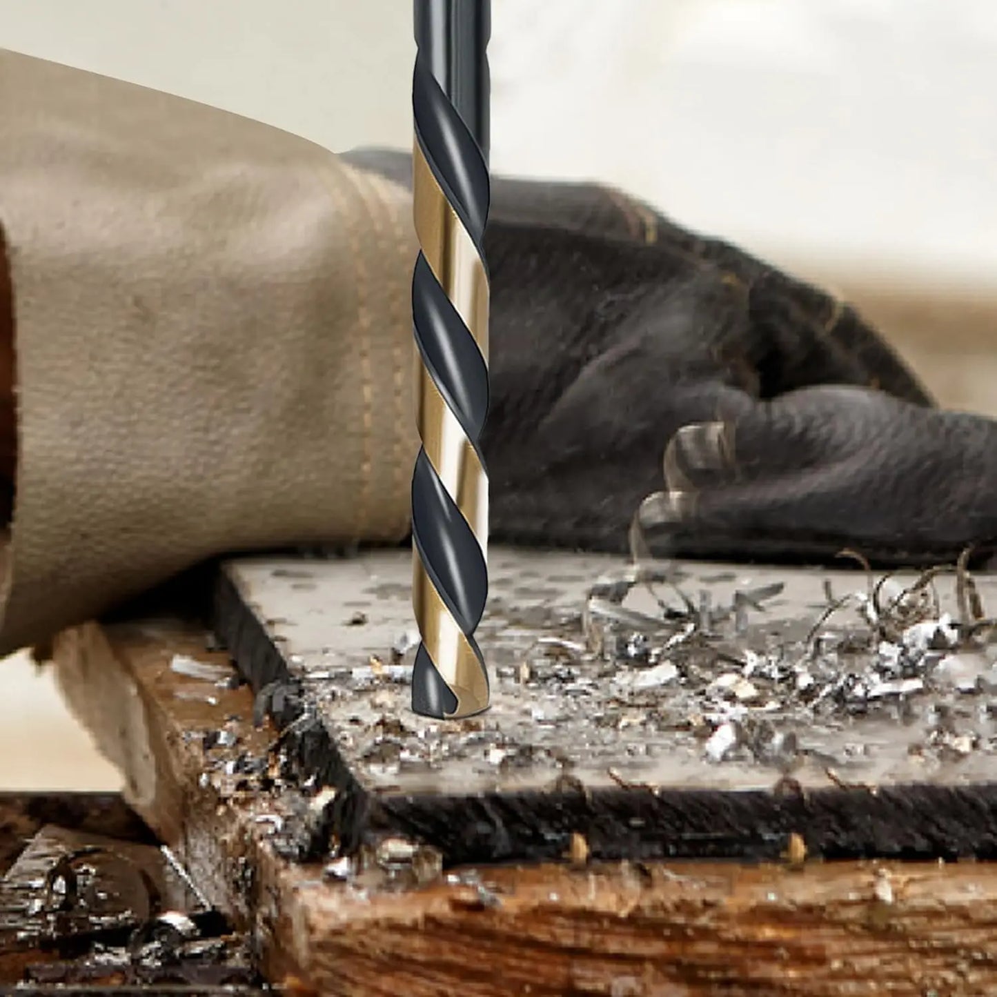 29Pcs Cobalt Drill Bit Set, 135 Degree Tip High Speed Steel with Black and Gold Finish for Stainless Steel, Plastic and Wood