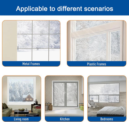 47 in. x 63 in. Indoor Window Insulation Kit for Winter Keep Cold Out