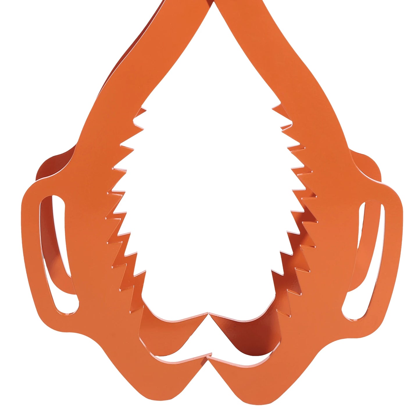 4 Claw Log-Lifting Tong Professional Log Skidding Tong Orange Steel Non-slip Jaw for Forestry Ranching Construction