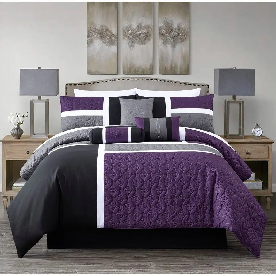 7Piece Queen Size Comforter Set
