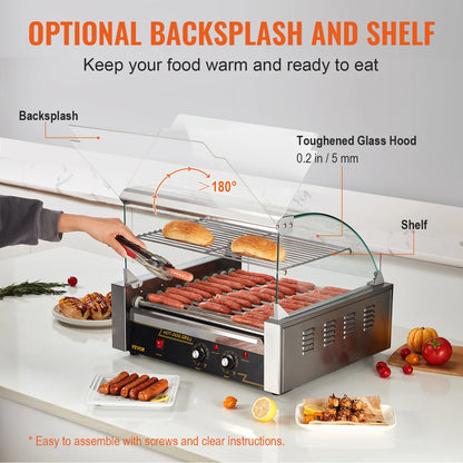 Electric Commercial Or Home Use Hot Dog Roller Barbecue Grill Machine