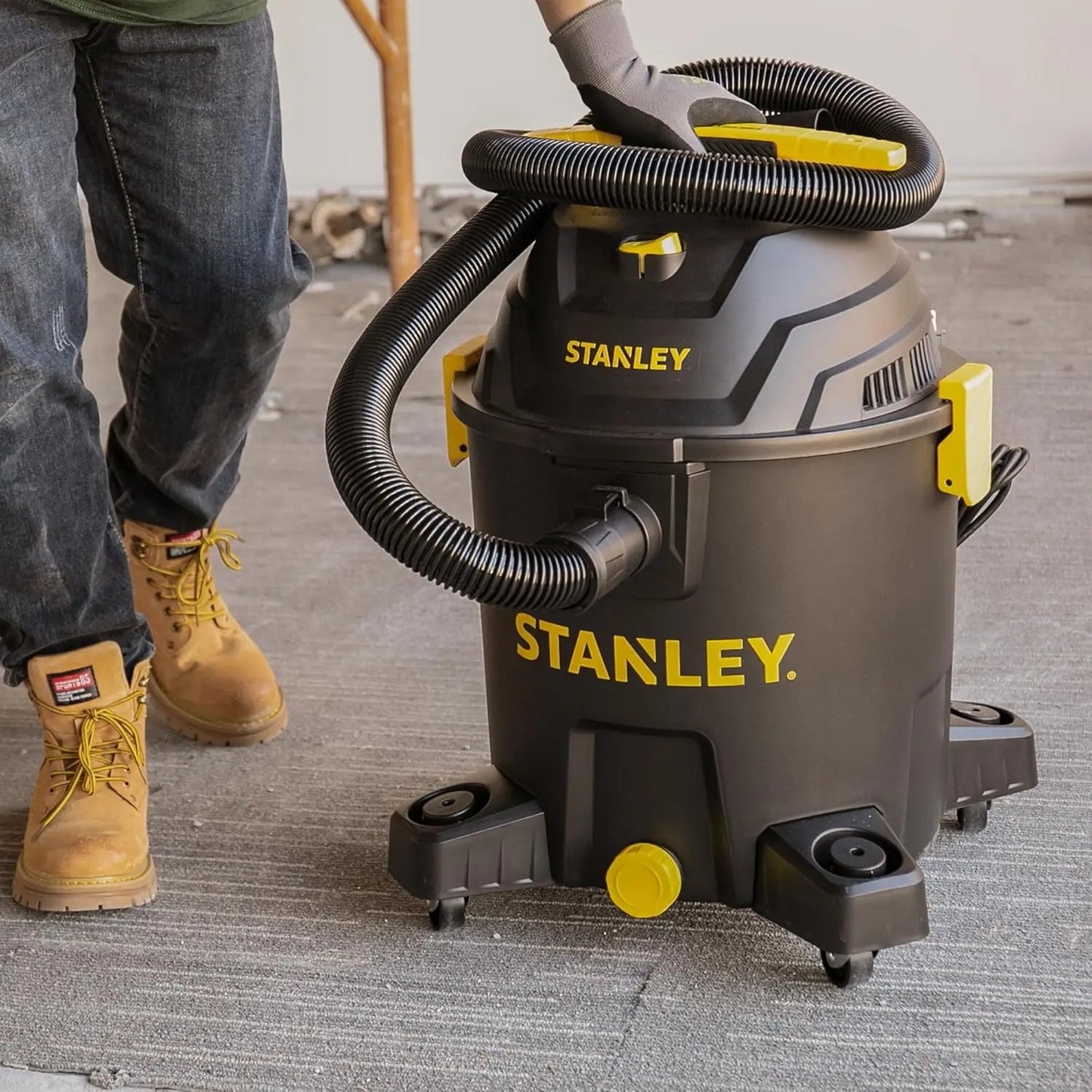 10 Gallon Wet Dry Vacuum, 6 Peak HP Motor with Powerful Suction, Multi-Function Shop Vac for Garage & Workshop