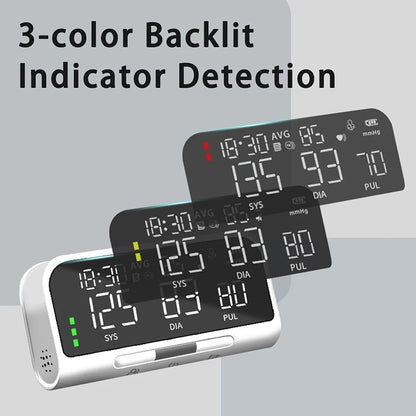 Intelligent Voice Function Blood Pressure Monitor Full Arm Rechargeable Lithium Ion Battery Digital LCD Large Screen Sphygmomano