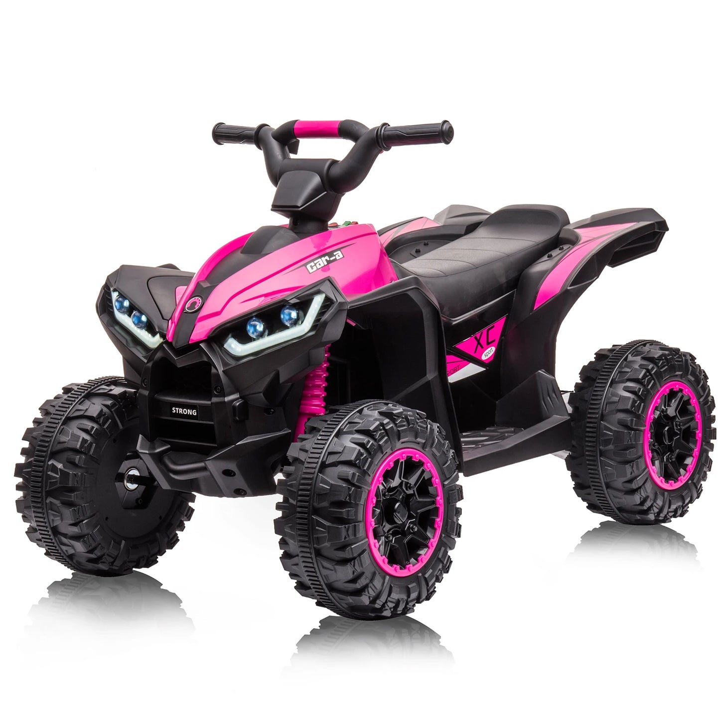 12V electric ATV for kids 35W dual motor 4x4 off-road terrain vehicle with 2 control modes,music,horn,high and low speeds,Lights