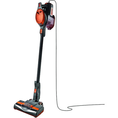 Ultra-Light Corded Bagless Vacuum for Carpet and Hard Floor Cleaning with Swivel Steering , Gray/Orange