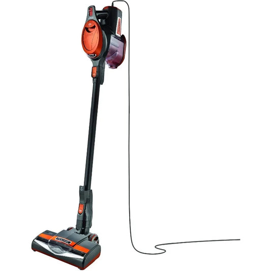 Ultra-Light Corded Bagless Vacuum for Carpet and Hard Floor Cleaning with Swivel Steering , Gray/Orange