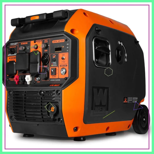 6800W Dual Fuel Portable Inverter Generator with CO Shutdown, Electric Start, RV Ready for EV Backup