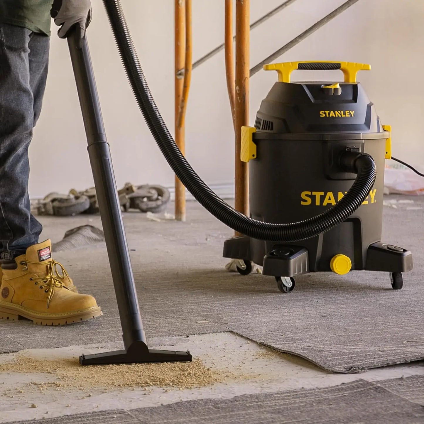 10 Gallon Wet Dry Vacuum, 6 Peak HP Motor with Powerful Suction, Multi-Function Shop Vac for Garage & Workshop