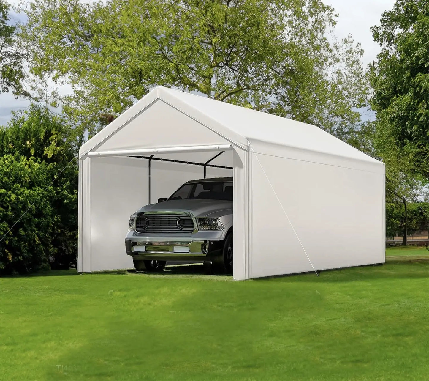 Carport 10x20 Ft Heavy Duty Steel Canopy, Storage Shed, Portable Garage, Party Tent, Portable Garage