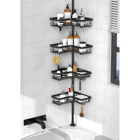 Corner Shower Caddy Tension Pole Organizer