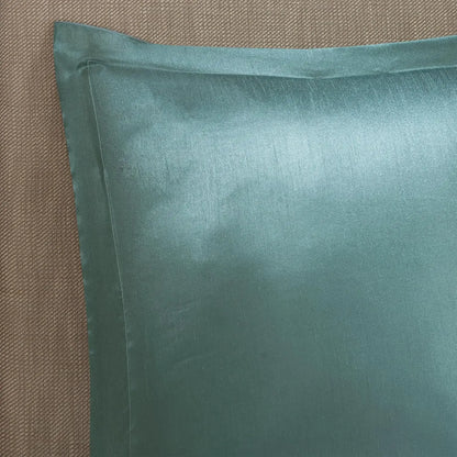 24-Piece  Comforter Set with Matching Curtains, Hypoallergenic King Size Teal Bedding