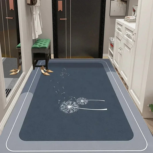Extra Large Entrance Foyer Carpet Mat, Corridor, Bathroom, Kitchen Absorbent Anti Slip