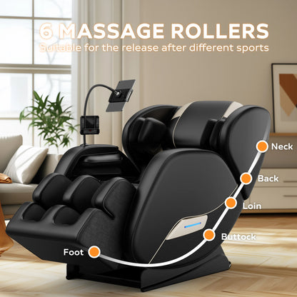 2024 Massage Chair Recliner with Zero Gravity with Full Body Air Pressure, 5 Preset Automatic Modes, Bluetooth audio connection