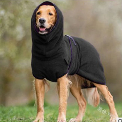 Dog Winter Fleece Jumper: Warm Lining Adjustable for Whippet Greyhound Lurcher