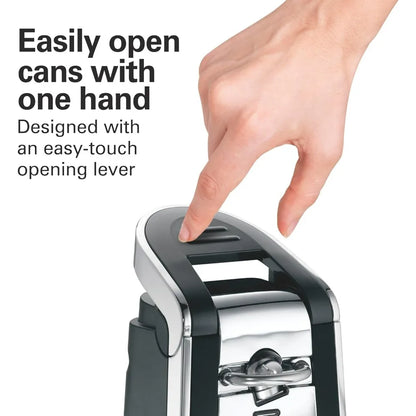 Smooth Touch Electric Automatic Can Opener Easy Push Down Lever Eliminates Sharp Edges Opens All Standard-Size