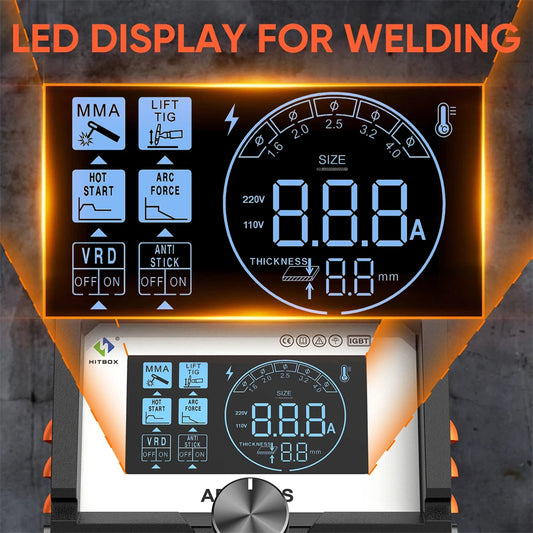 200S Welding Machine 2 in 1 ARC MMA LIFT TIG MINI IGBT Inverter LED Digital Display Portable Home Welder 220V 10-200A