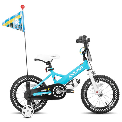 Kids Bike for Ages 2-7 Years 12 14 16 Inch Girls Bikes with Doll Seat & Streamers, Boys Bike with Flag & Plate